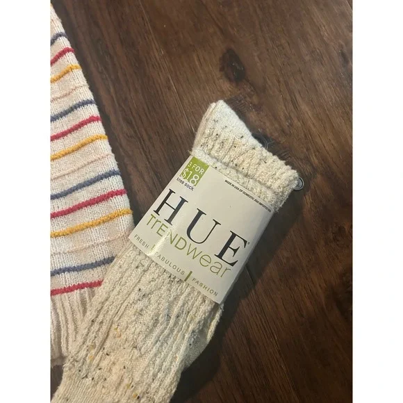 Madewell Striped Knit Tank Top Cream Red Blue Yellow XL bundle socks headband - Picture 4 of 5